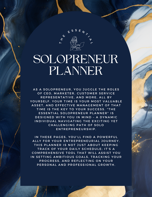The Essential Solopreneur Planner